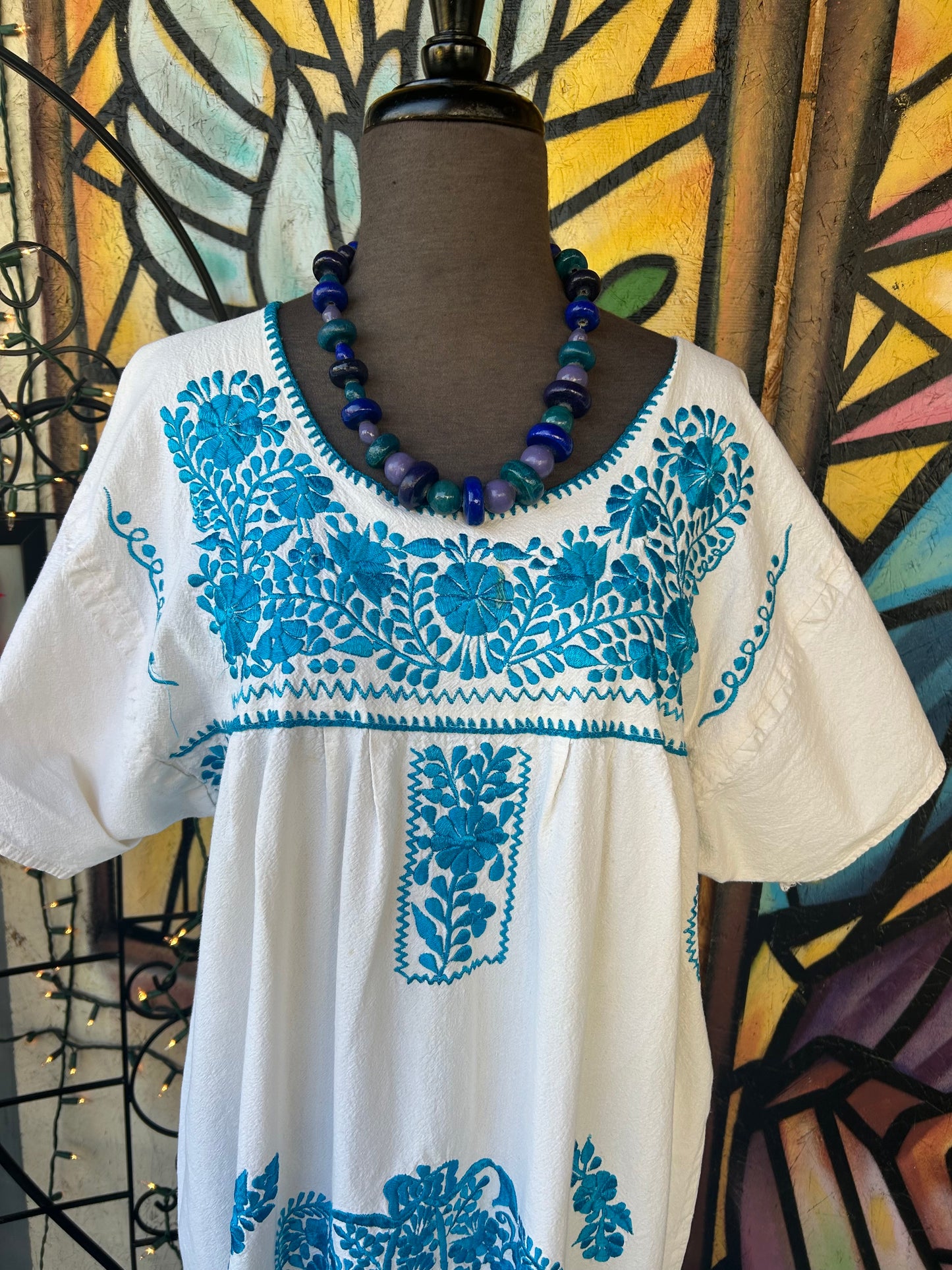 Women’s Mexican Vintage Embroidered Dress