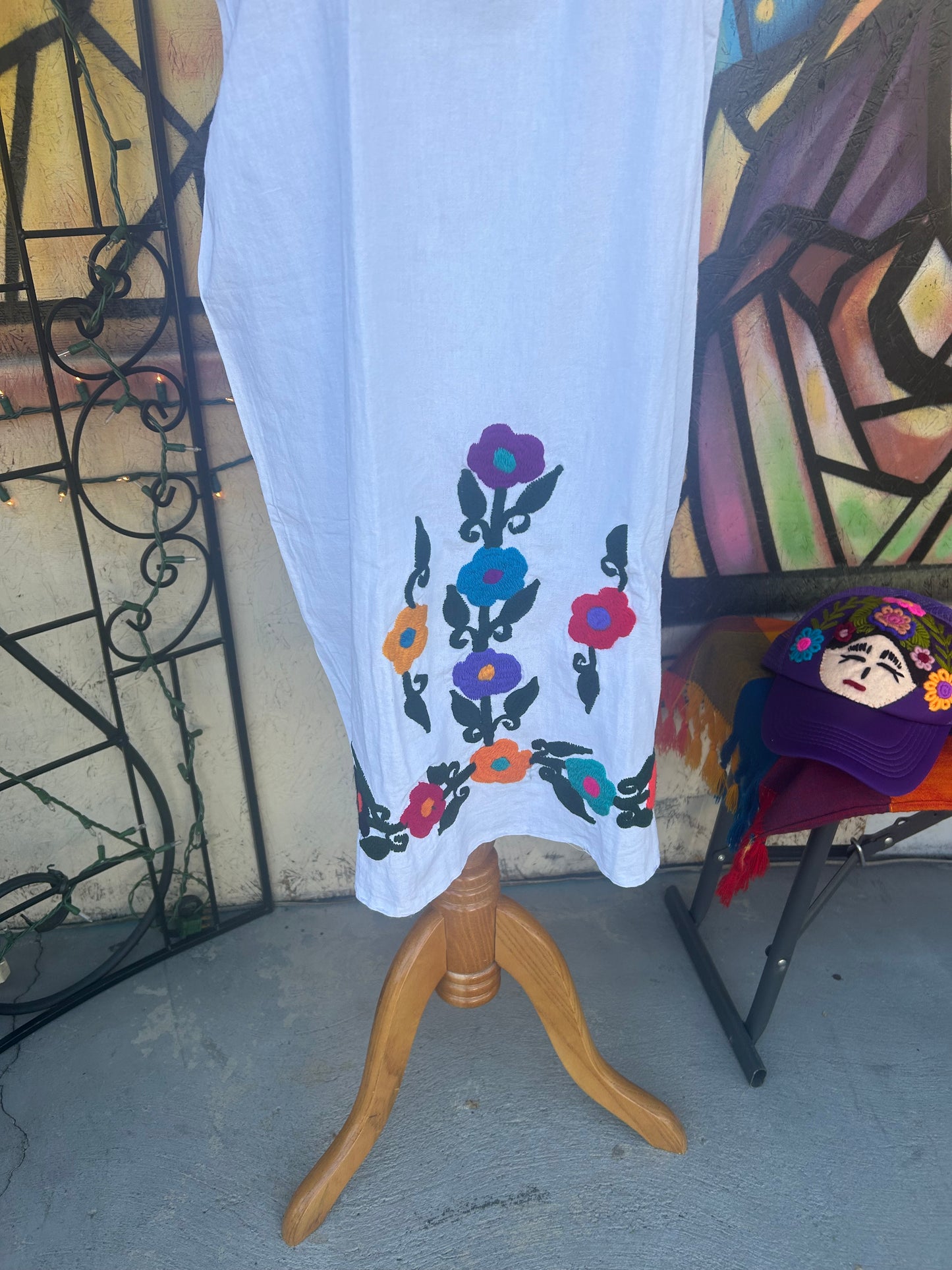 Women’s Mexican Embroidered Short Huipil Dress