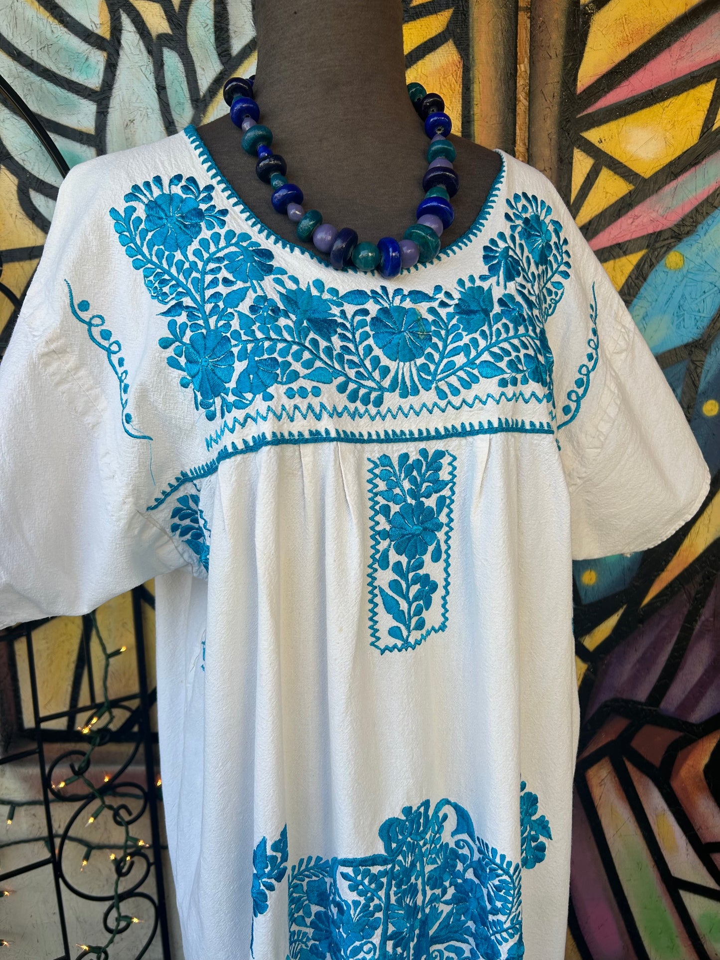 Women’s Mexican Vintage Embroidered Dress